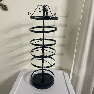 Black Rotating Metal Organizer